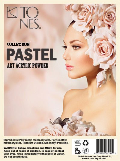 Acrylic Art Powder - 3D Collection: Pastel (12 x 0.25 oz) - Tones
