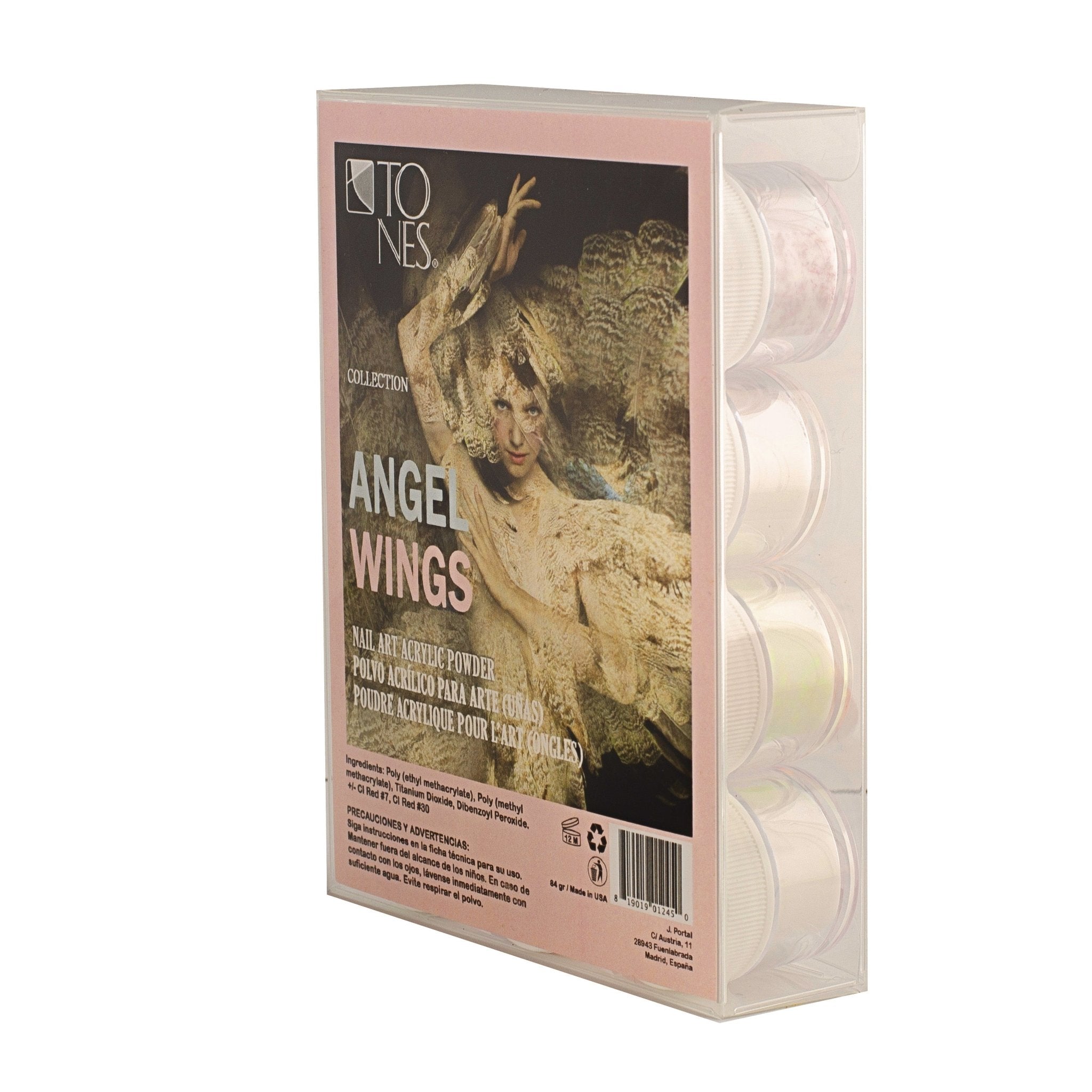 Acrylic Art Powder - Encapsulated Collection: Angel Wings (12 x 0.25 oz) - Tones