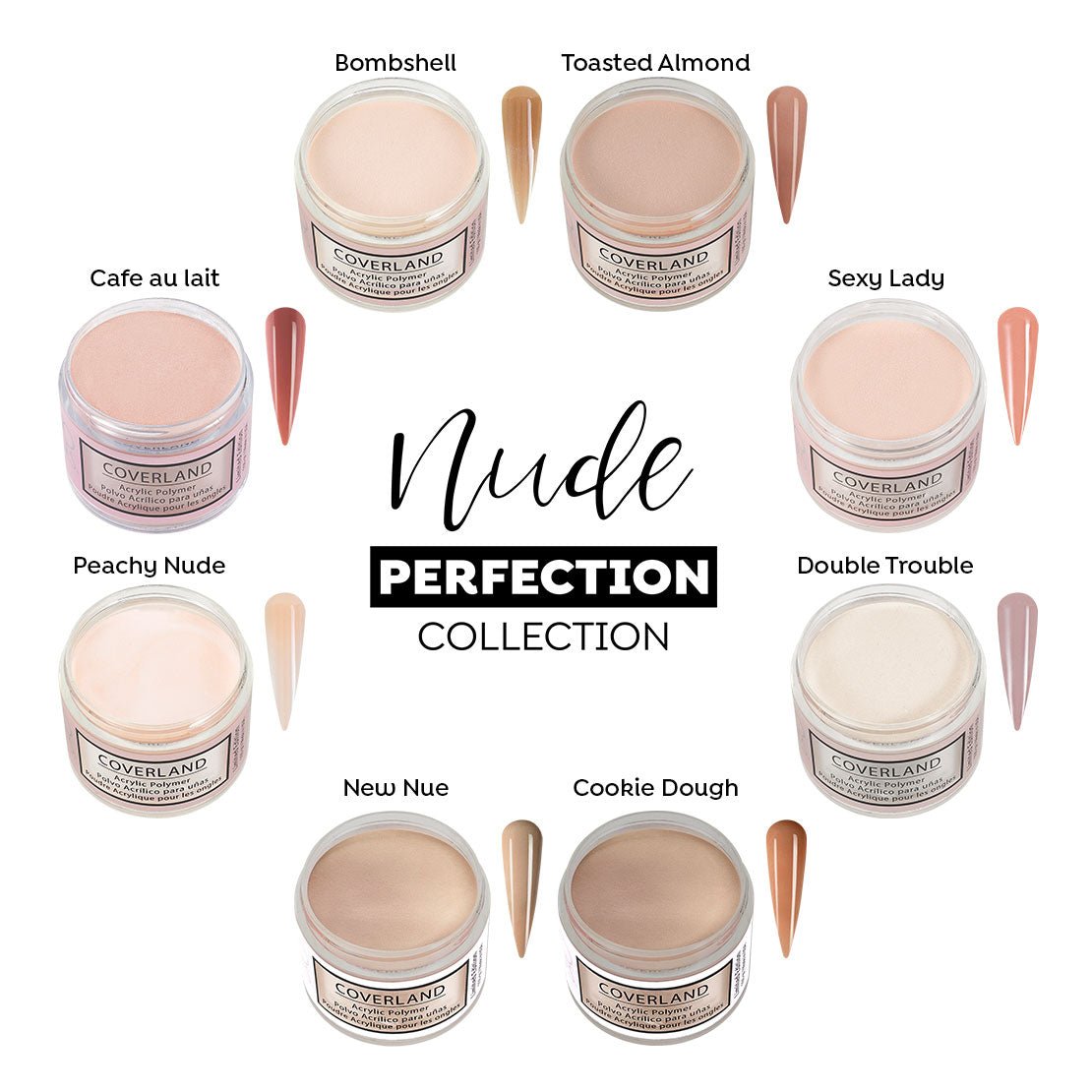 Nude Perfection - Coverland Collection 8 x 3.5oz - Tones