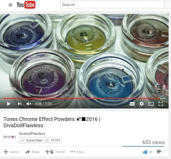 Tones Chrome Effect Powder Review by DivaDollFlawless - Tones
