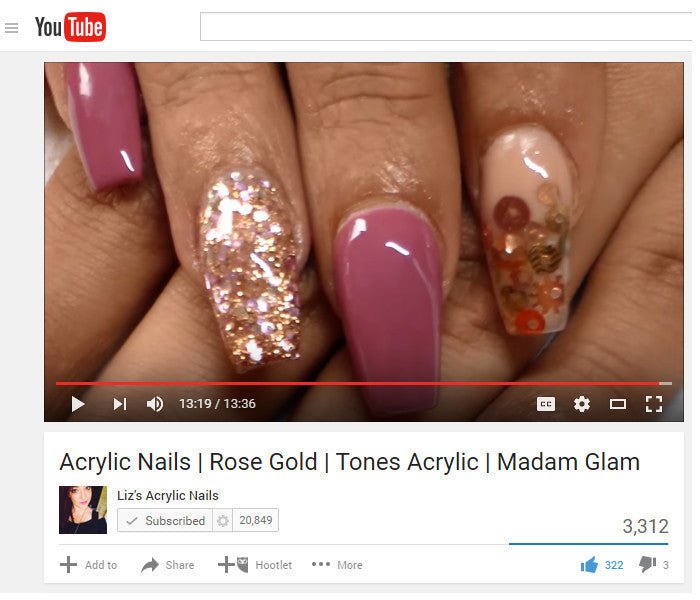 Tones Review by Liz's Acrylic Nails - Cover Almond - Tones