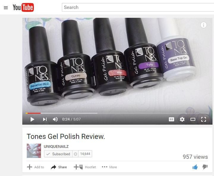 Tones Review by UNIQUENAILZ: Gels - Tones