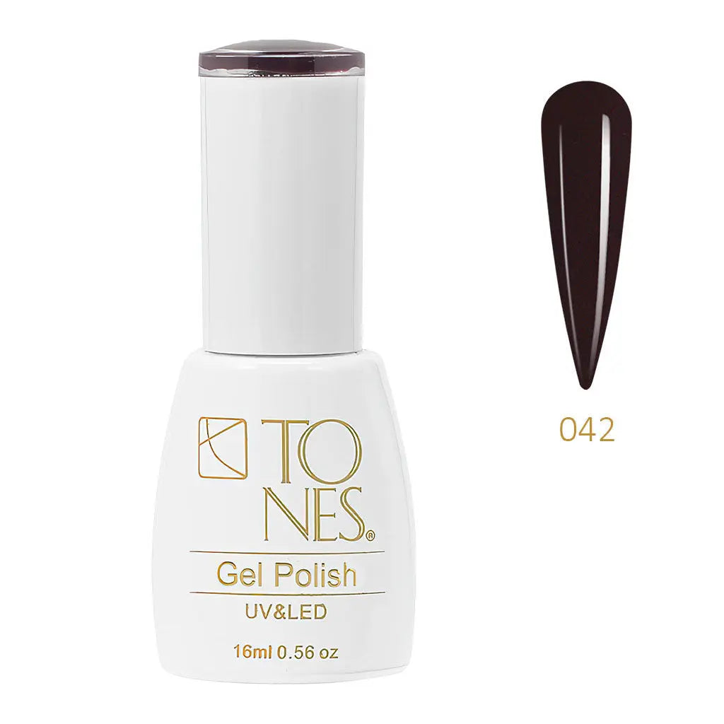 Gel Polish #42 - Black Cherry  | Dark Red Gel | UV/LED | 0.56 fl oz — Tones Professional