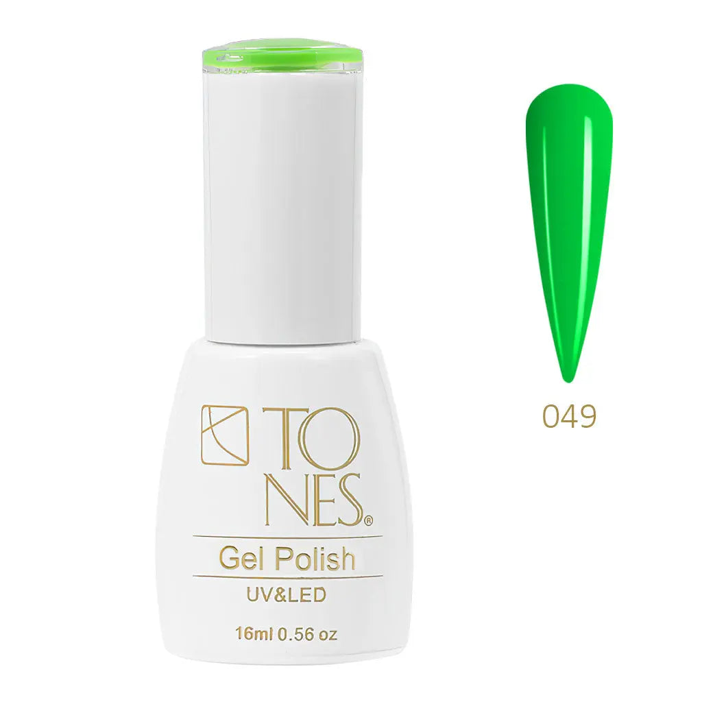 Gel Polish #49 - Electric Green  | Neon Green Gel | UV/LED | 0.56 fl oz — Tones Professional