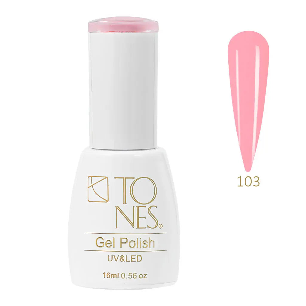 Gel Polish #103 - Bubblegum  | Light Pink Gel | UV/LED | 0.56 fl oz — Tones Professional