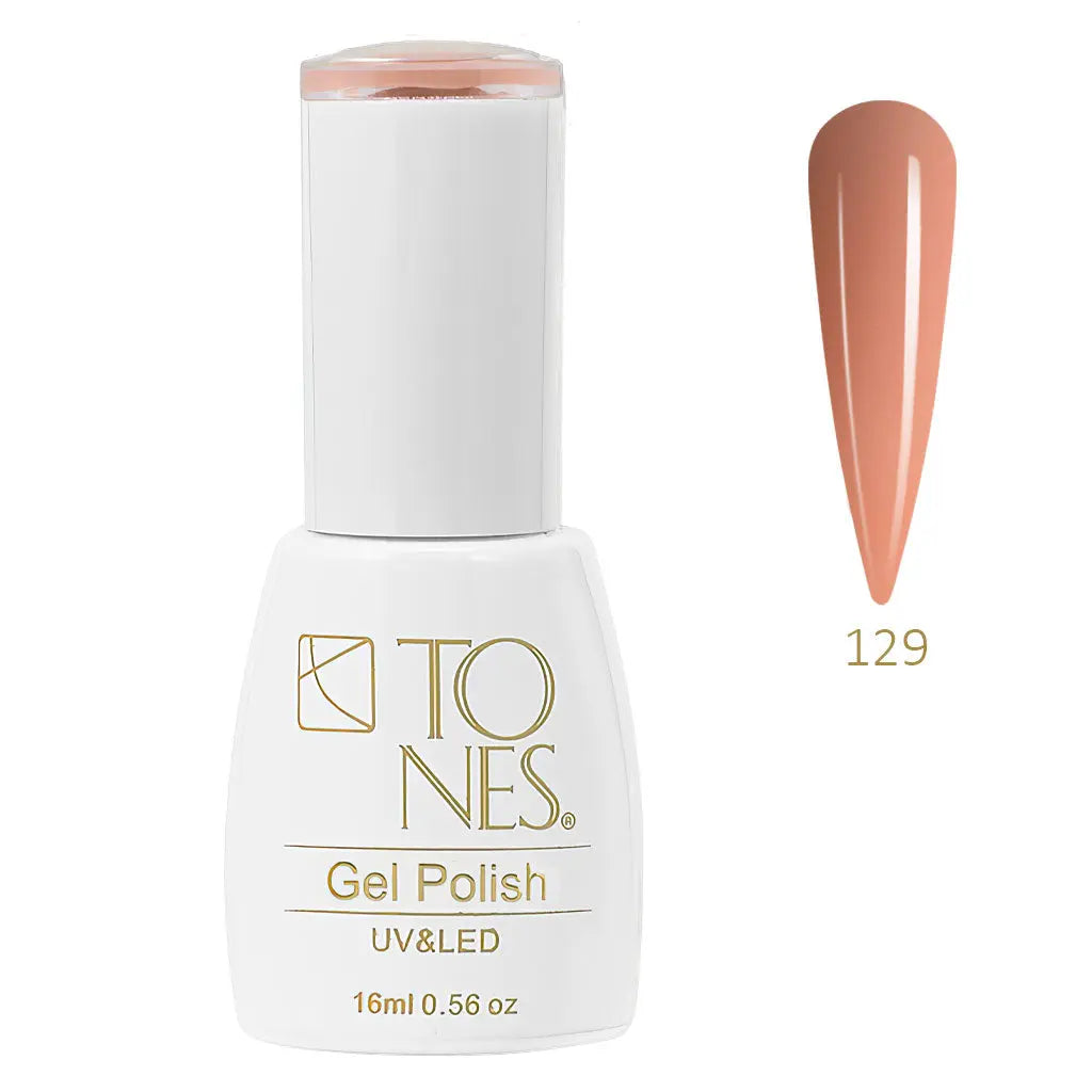 Gel Polish #129 - Terra Rosa  | Coral | UV/LED | 0.56 fl oz — Tones Professional