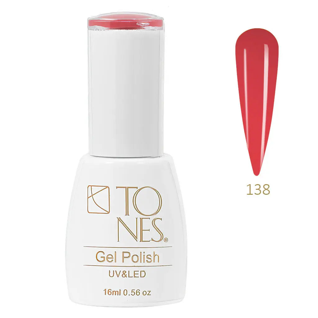 Gel Polish #138 - Ripe Tomato  | Red | UV/LED | 0.56 fl oz — Tones Professional