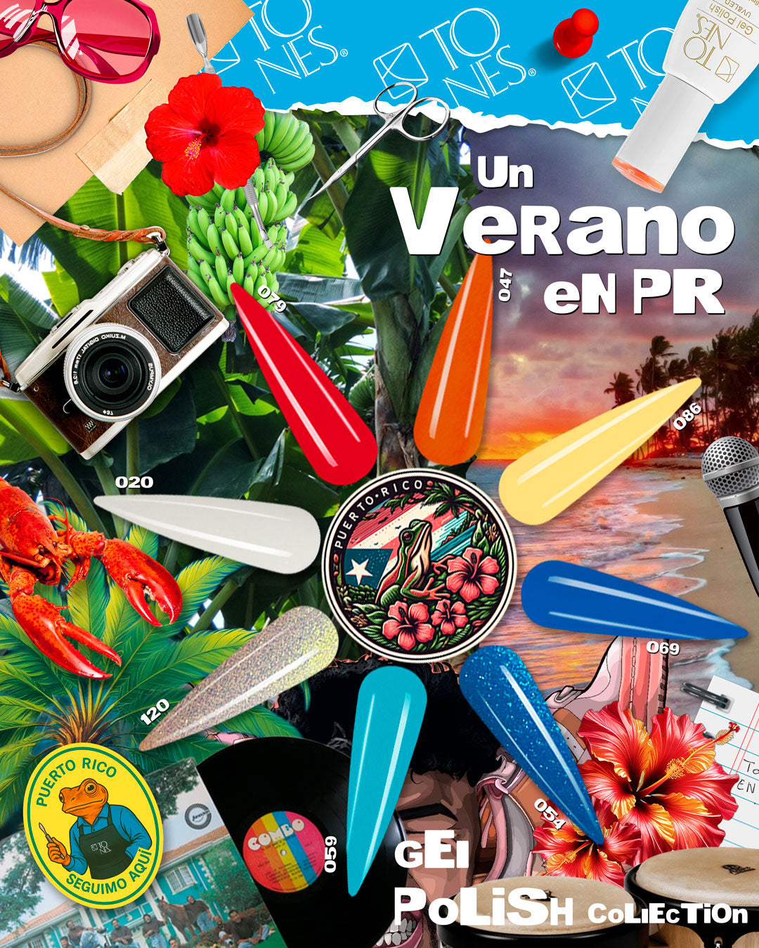 Gel Polish Kit - "Un Verano en PR" (8 x 0.56 fl oz) — Professional Nail Product Detail | Tones