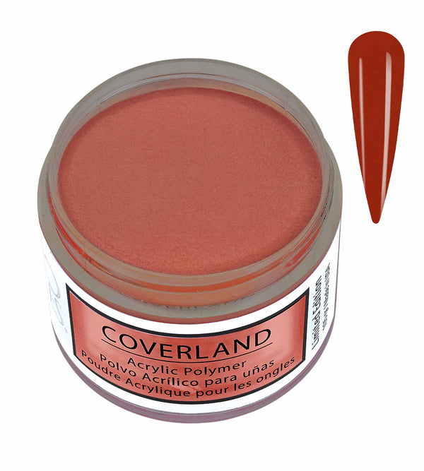 Coverland Acrylic Powder 1.5 oz "Burnt Red" - Limited Edition