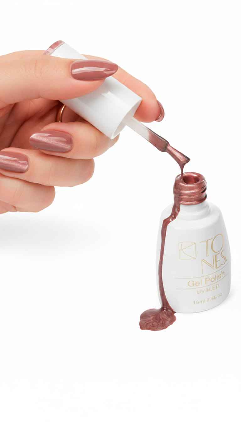 Cat Eye Gel Polish #10 - Mauve Cashmere | Mauve | UV/LED | 0.56 fl oz — Professional Nail Product Detail | Tones