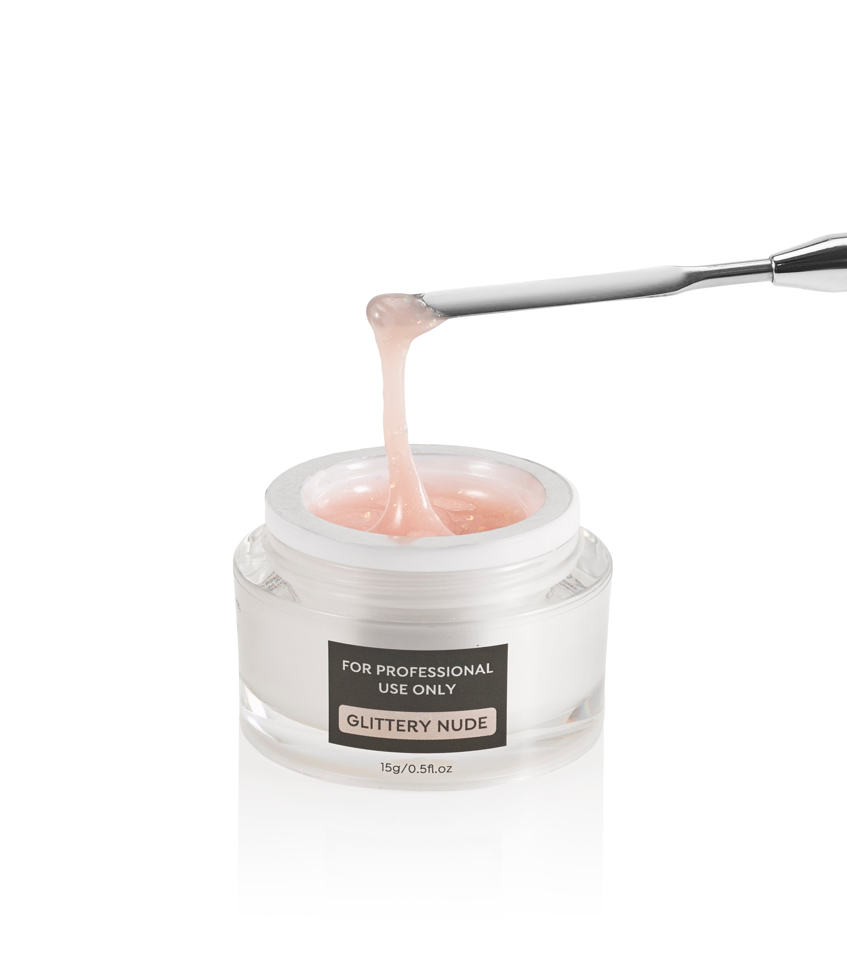 Pro Builder Gel: Glittery Nude - 0.5 fl oz / 15 mL — HEMA-Free TPO-Free Professional Builder Gel | Tones