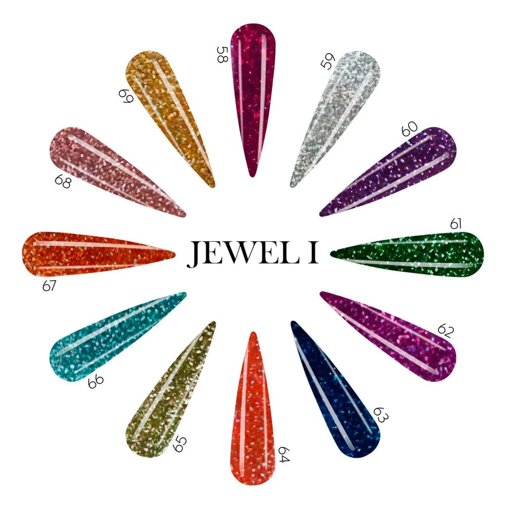 Acrylic Art Powder - Encapsulated Individual: Jewel I (0.5 oz) — Detail View | Tones Professional Nail Products
