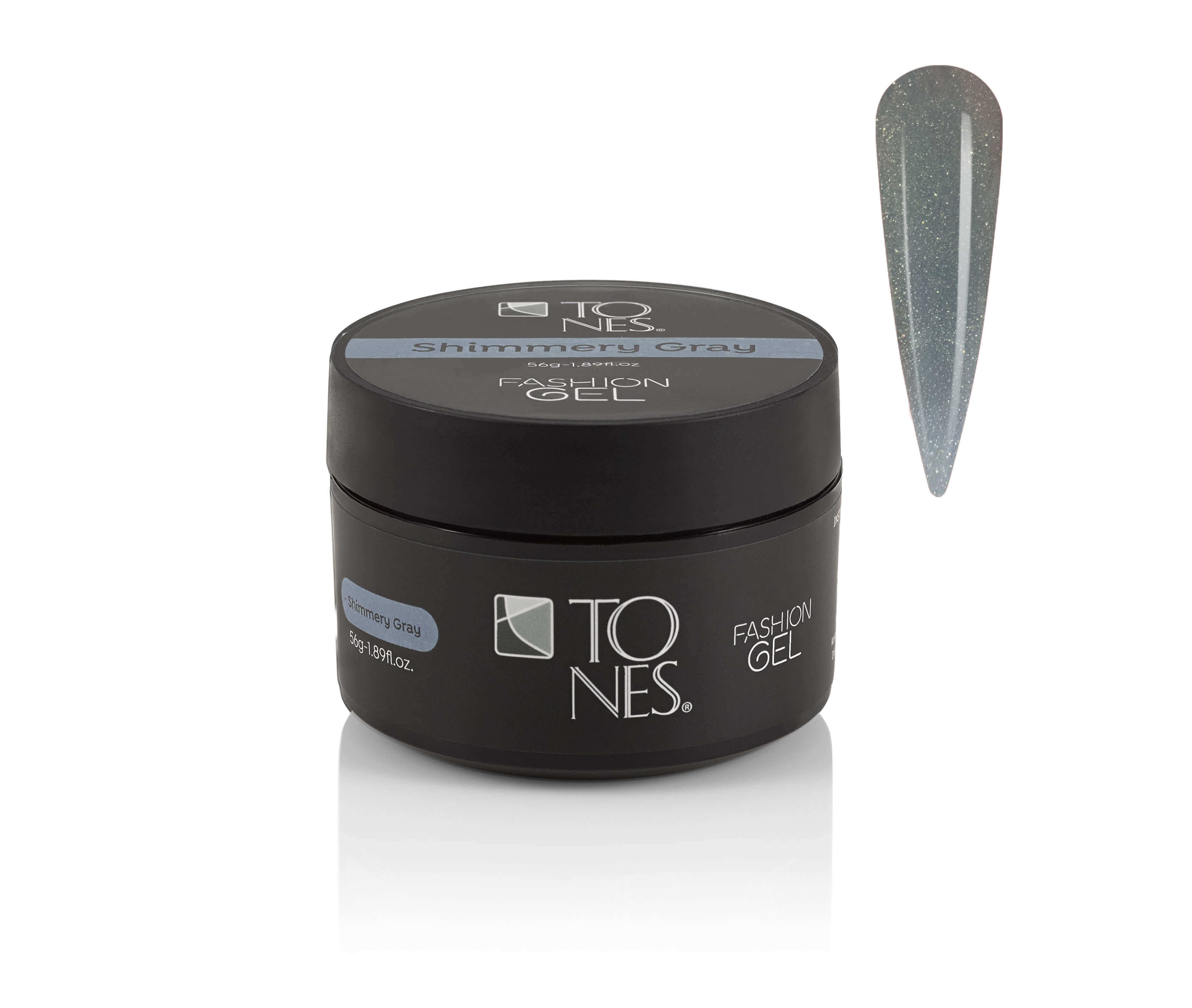 Fashion Gel: Shimmery Gray - 1.89 fl oz / 56 mL | Professional Nail Products by Tones