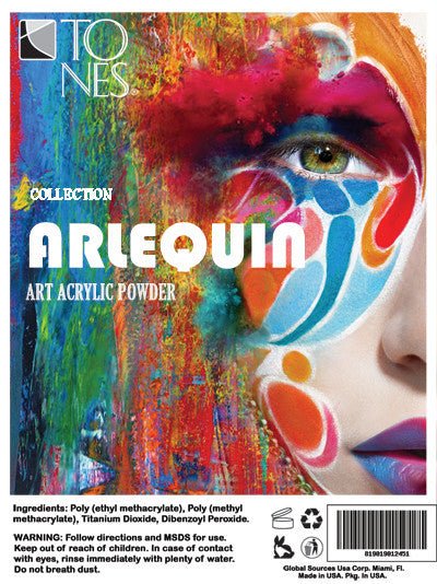 Acrylic Art Powder - 3D Collection: Arlequin (12 x 0.25 oz) - Tones