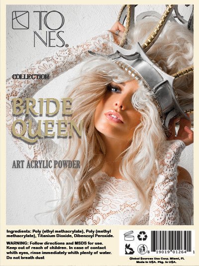 Acrylic Art Powder - 3D Collection: Bride Queen (12 x 0.25 oz) - Tones