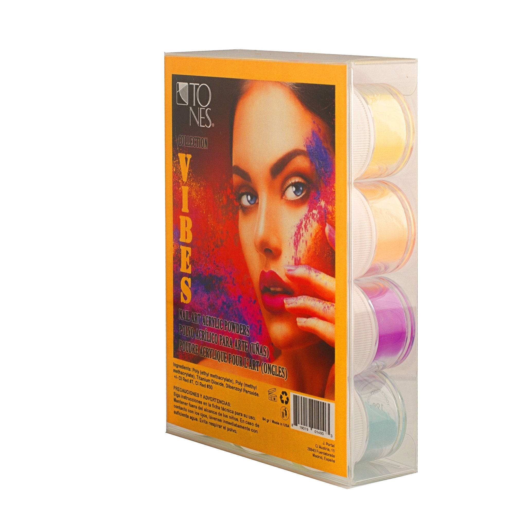 Acrylic Art Powder - 3D Collection: Vibes (12 x 0.25 oz) - Tones