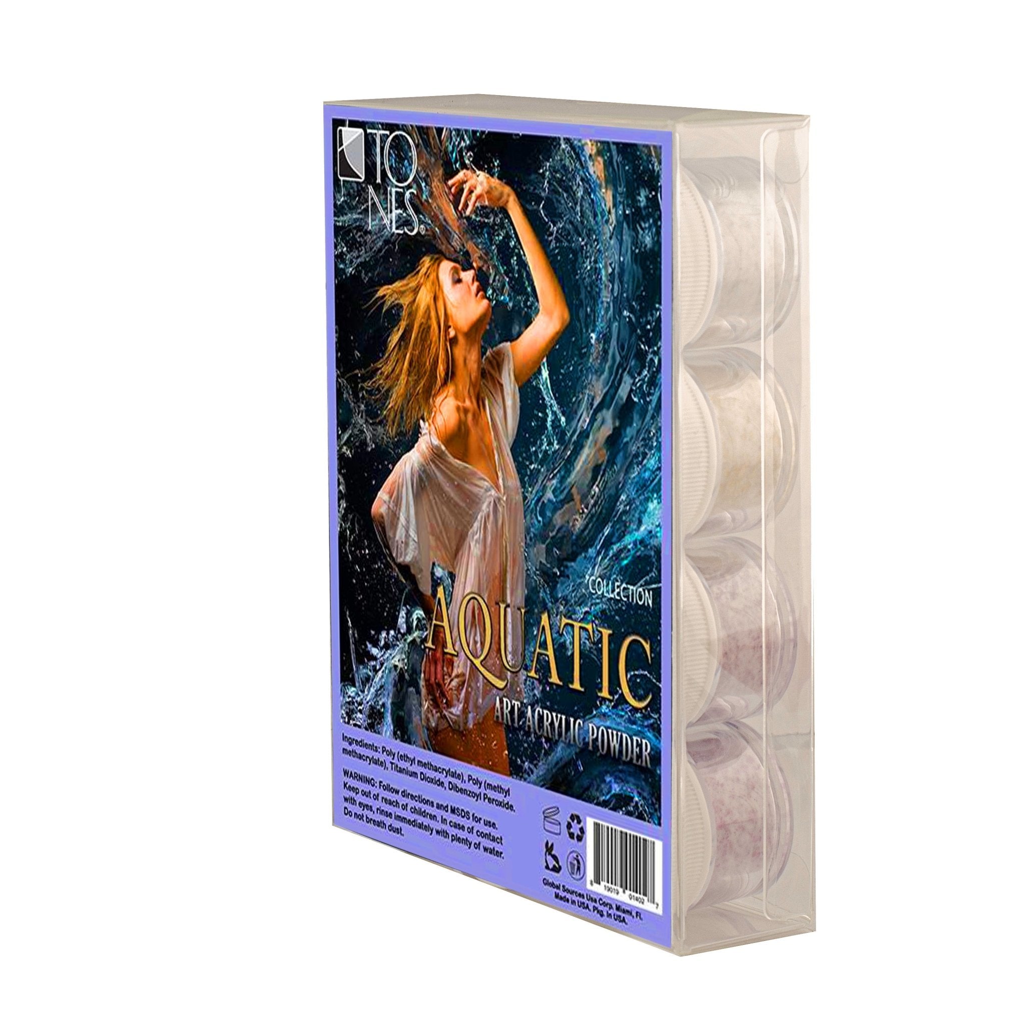 Acrylic Art Powder - Encapsulated Collection: Aquatic (12 x 0.25 oz) - Tones