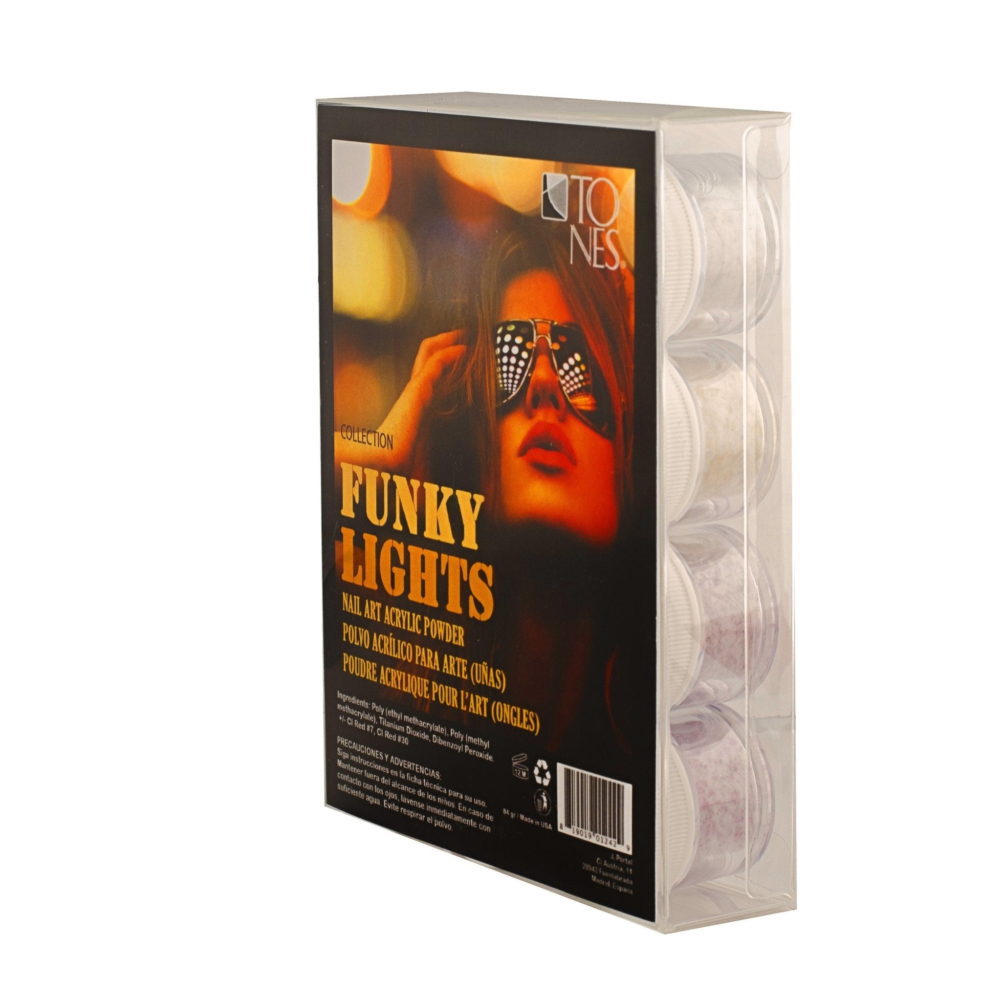 Acrylic Art Powder - Encapsulated Collection: Funky Lights (12 x 0.25 oz) - Tones
