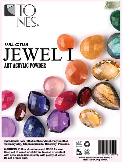 Acrylic Art Powder - Encapsulated Individual: Jewel I (0.5 oz) - Tones