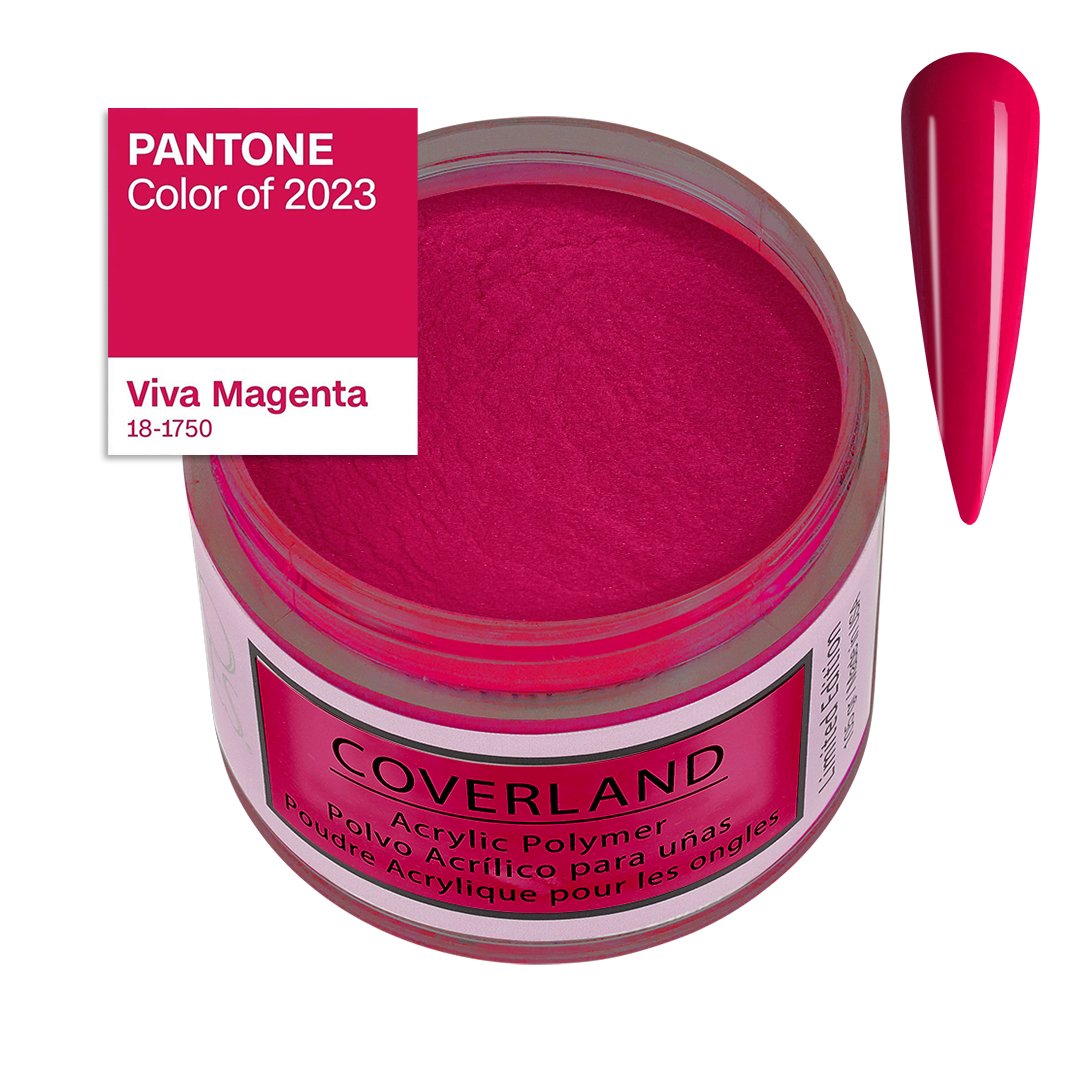 Coverland Acrylic Powder - Viva Magenta 1.5 oz - Limited Edition Color of  the Year 2023